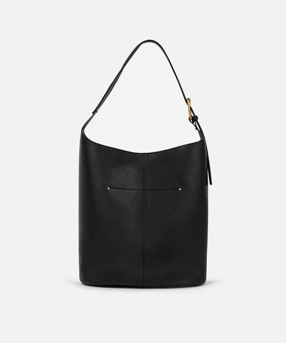 Deri Görünümlü Bucket Çanta