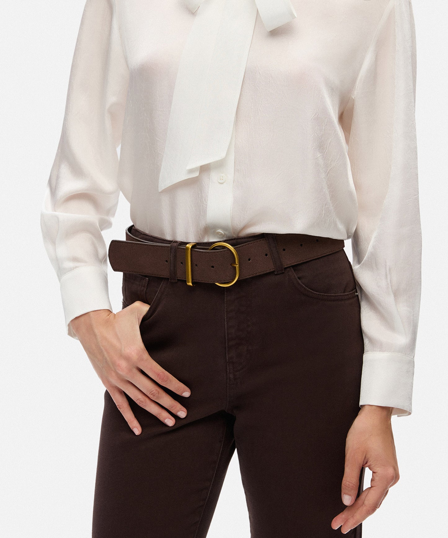 Oval Metal Tokalı Kemer