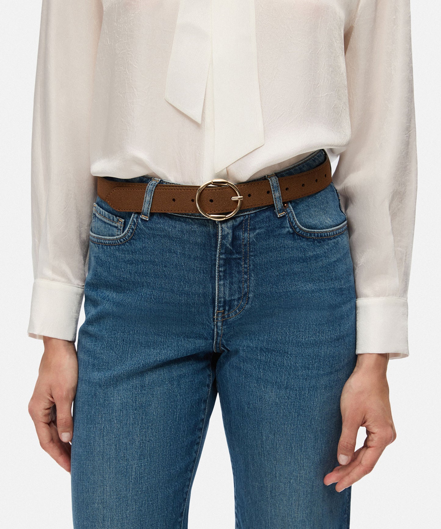 Oval Metal Tokalı Kemer