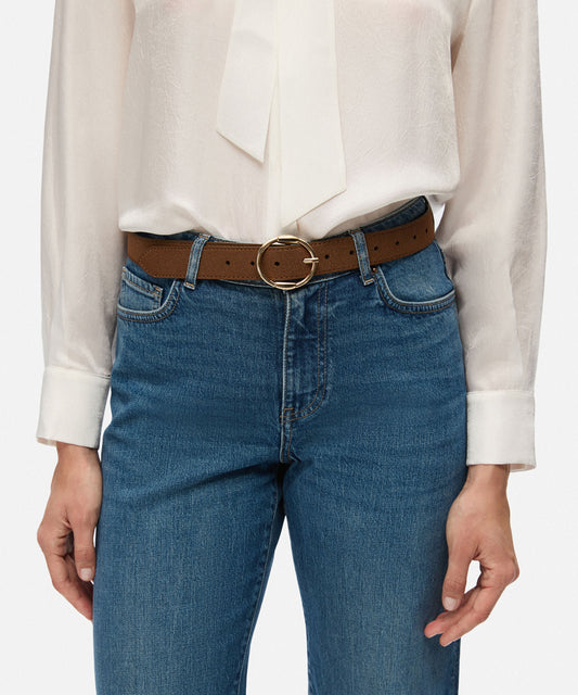 Oval Metal Tokalı Kemer