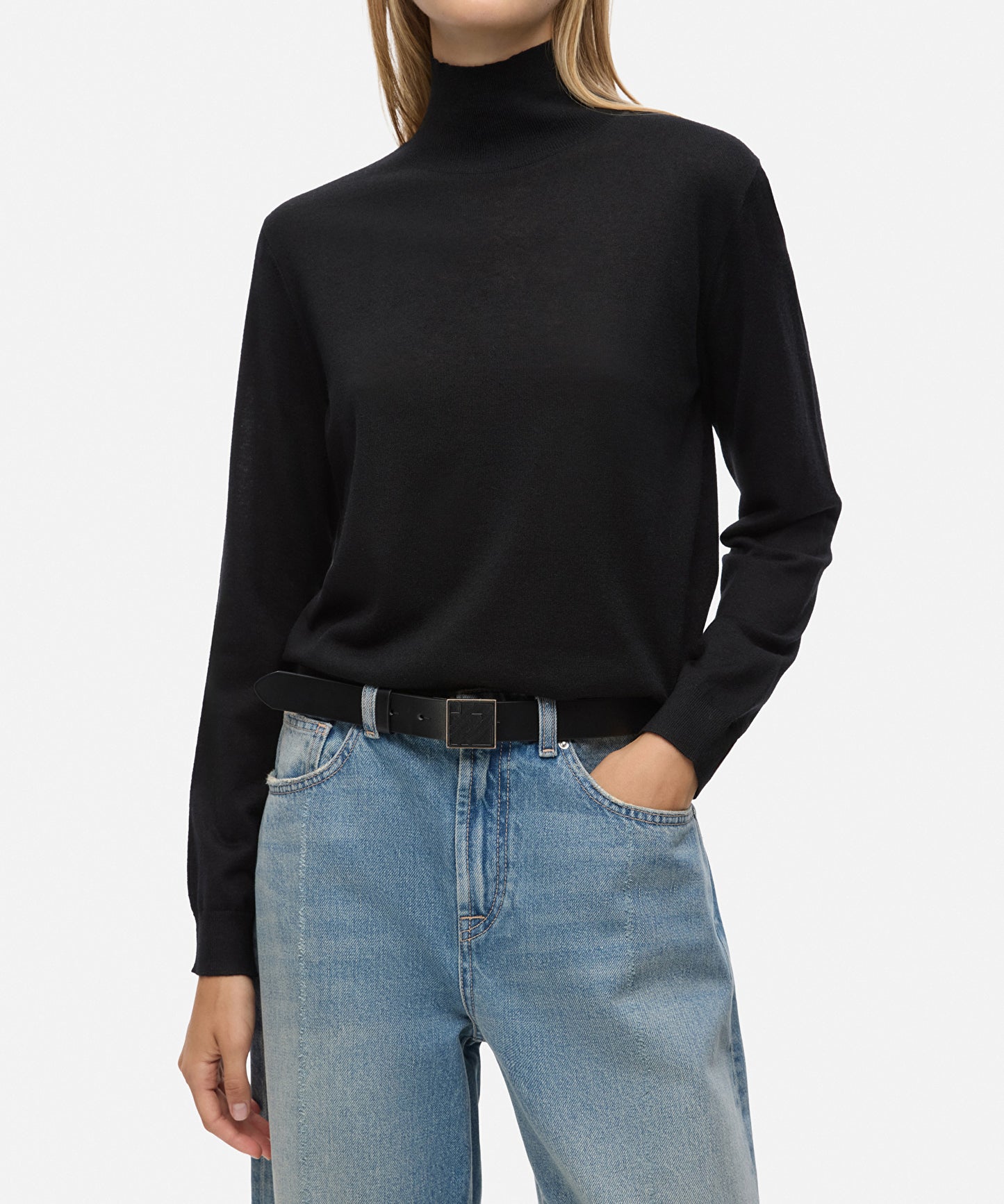 Monogram Tokalı Deri Görünümlü Kemer