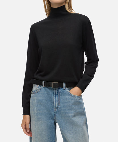 Monogram Tokalı Deri Görünümlü Kemer