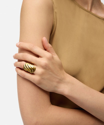 Dokulu Metal Yüzük