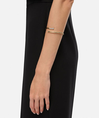 Kristal Taşlı Metal Bileklik