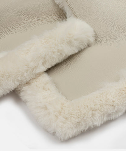 Kontrast Dokulu Suni Kürklü Atkı