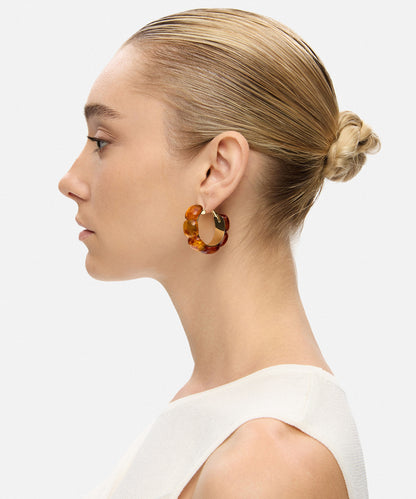 Reçineli Halka Küpe Seti