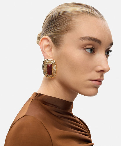 Dokulu Kontrast Küpe