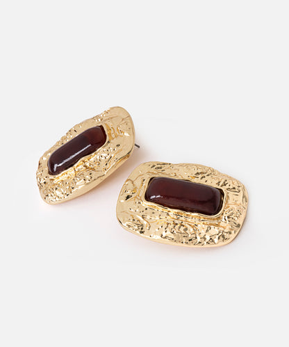 Dokulu Kontrast Küpe