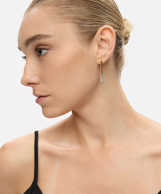 Kristal Taşlı Küpe Seti