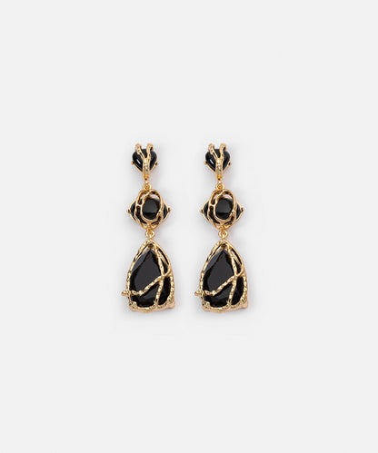 Sallantılı Kontrast Küpe