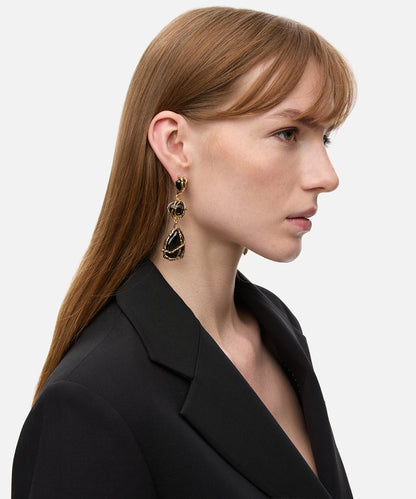 Sallantılı Kontrast Küpe