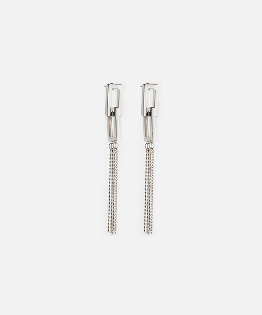 Iç Içe Geçmiş Sallantılı Zincir Küpe