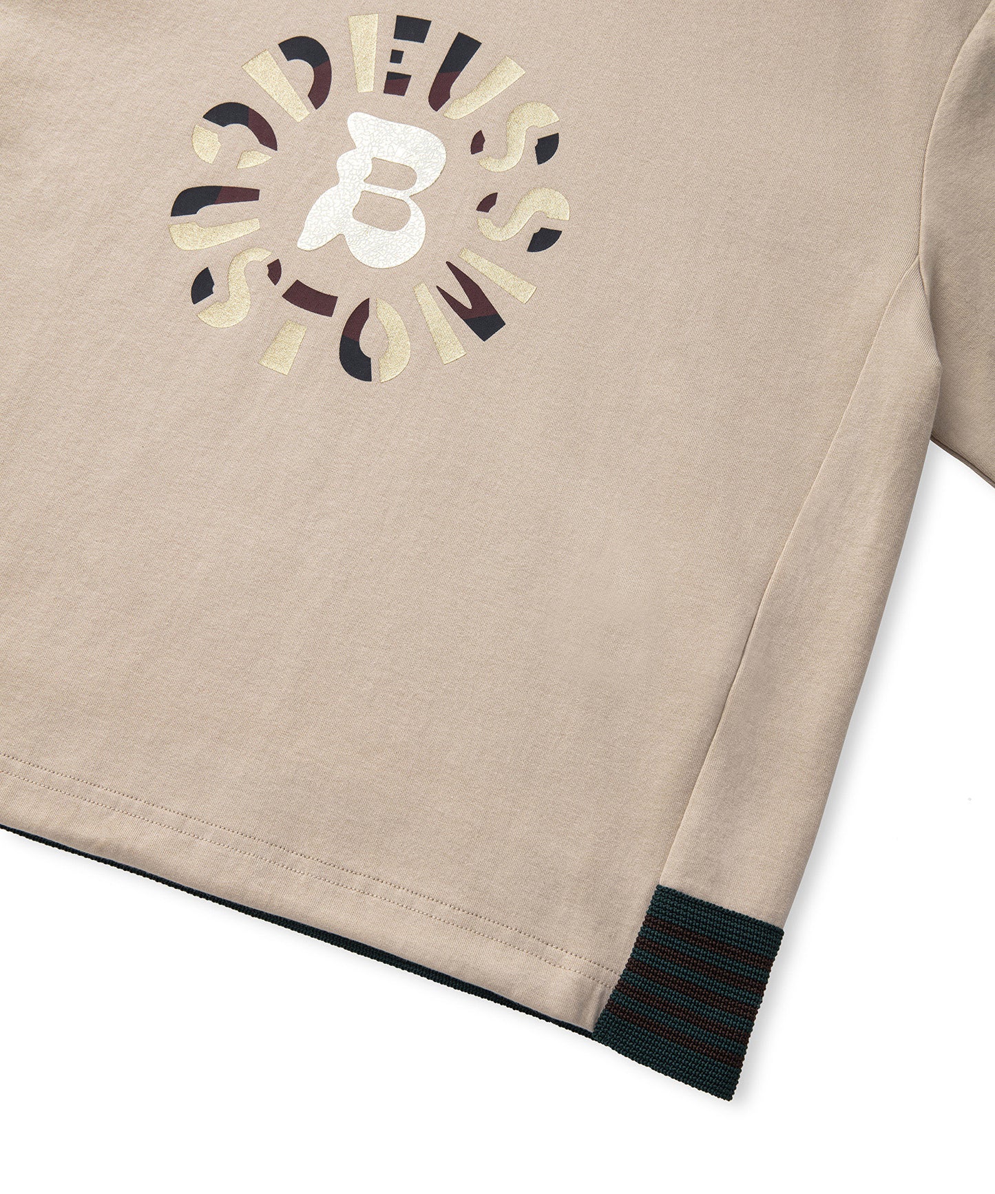 Kumaş Mix Slogan Baskılı Tişört