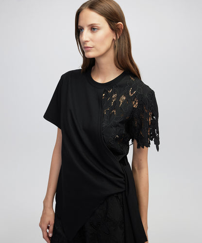 Kumaş Mix Asimetrik Tişört