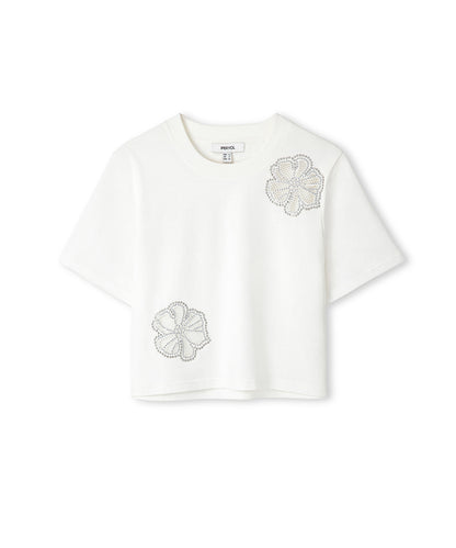 Hotfix Baskılı Cutout Tişört