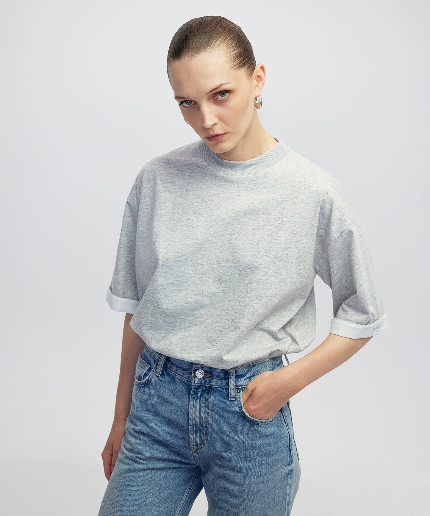 Colorblock Rahat Kesim Tişört