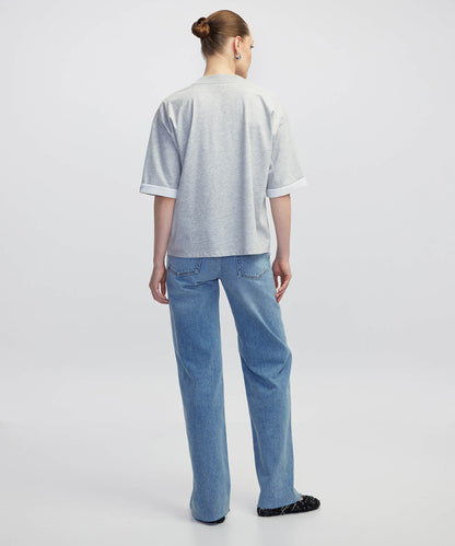 Colorblock Rahat Kesim Tişört