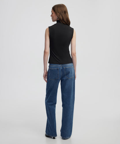 Yüksek Yaka Basic Tişört