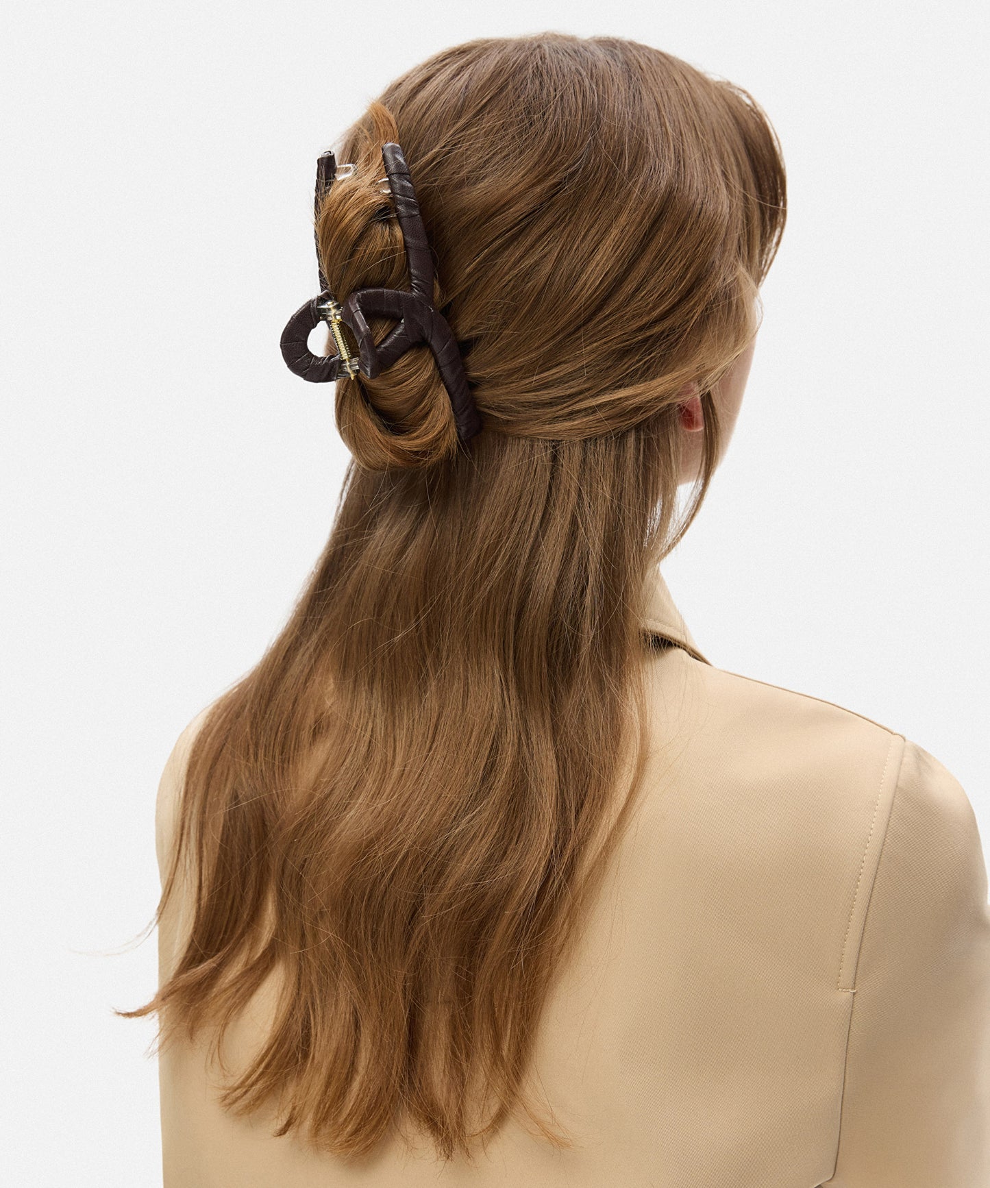 Deri Görünümlü Saç Aksesuarı