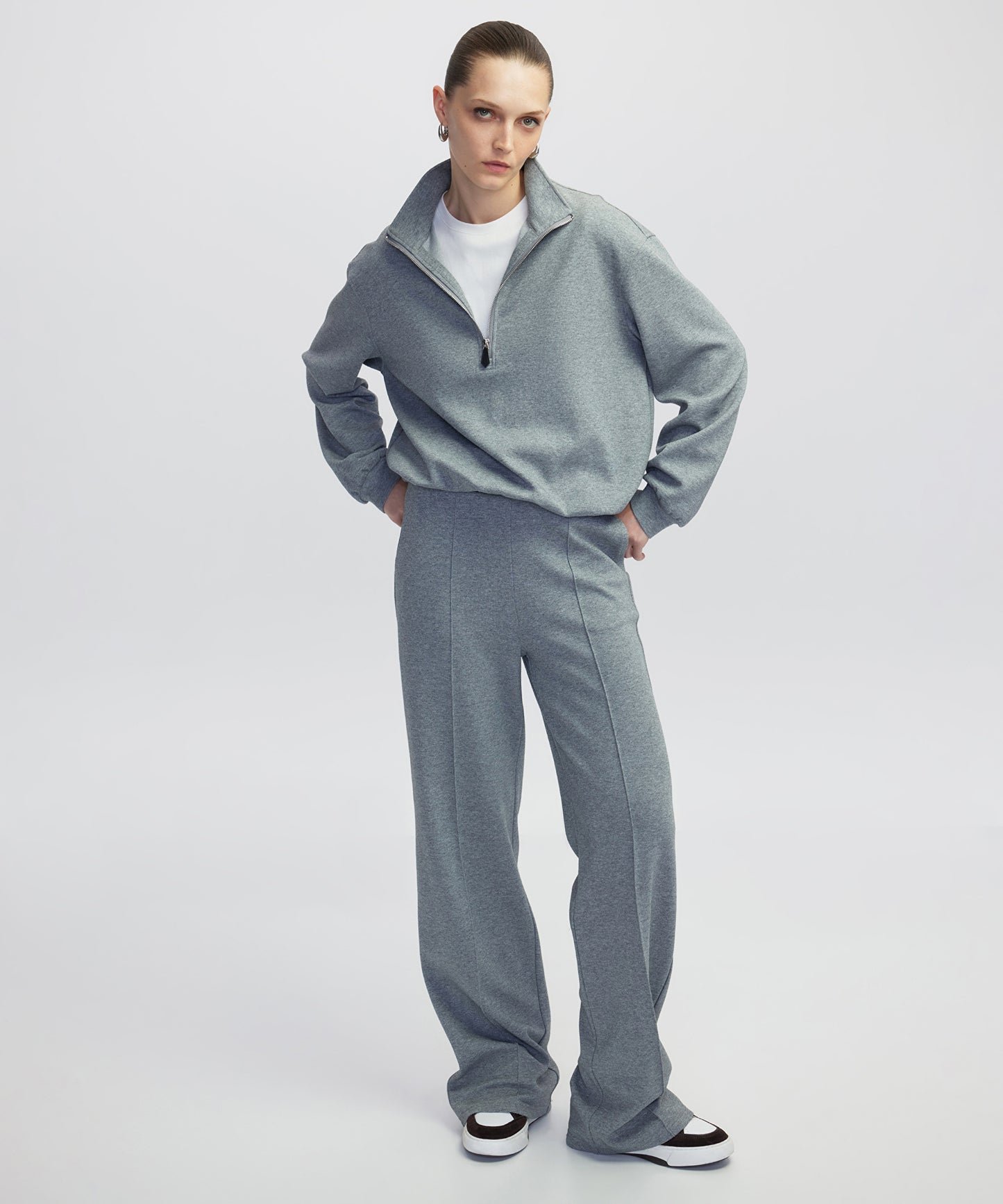 Çift Parça Görünüm Sweatshirt