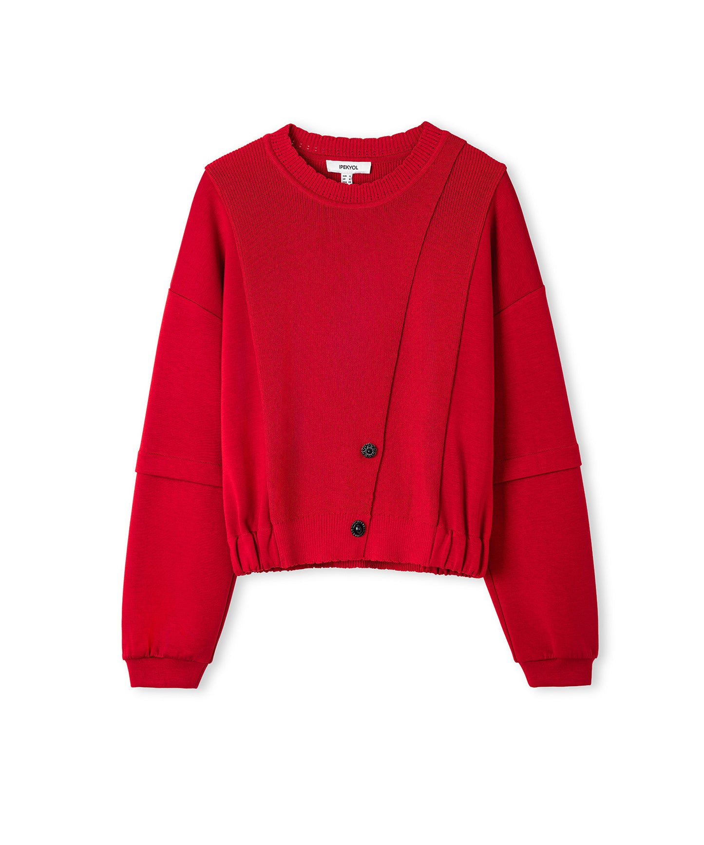 Düğme Aksesuarlı Sweatshirt