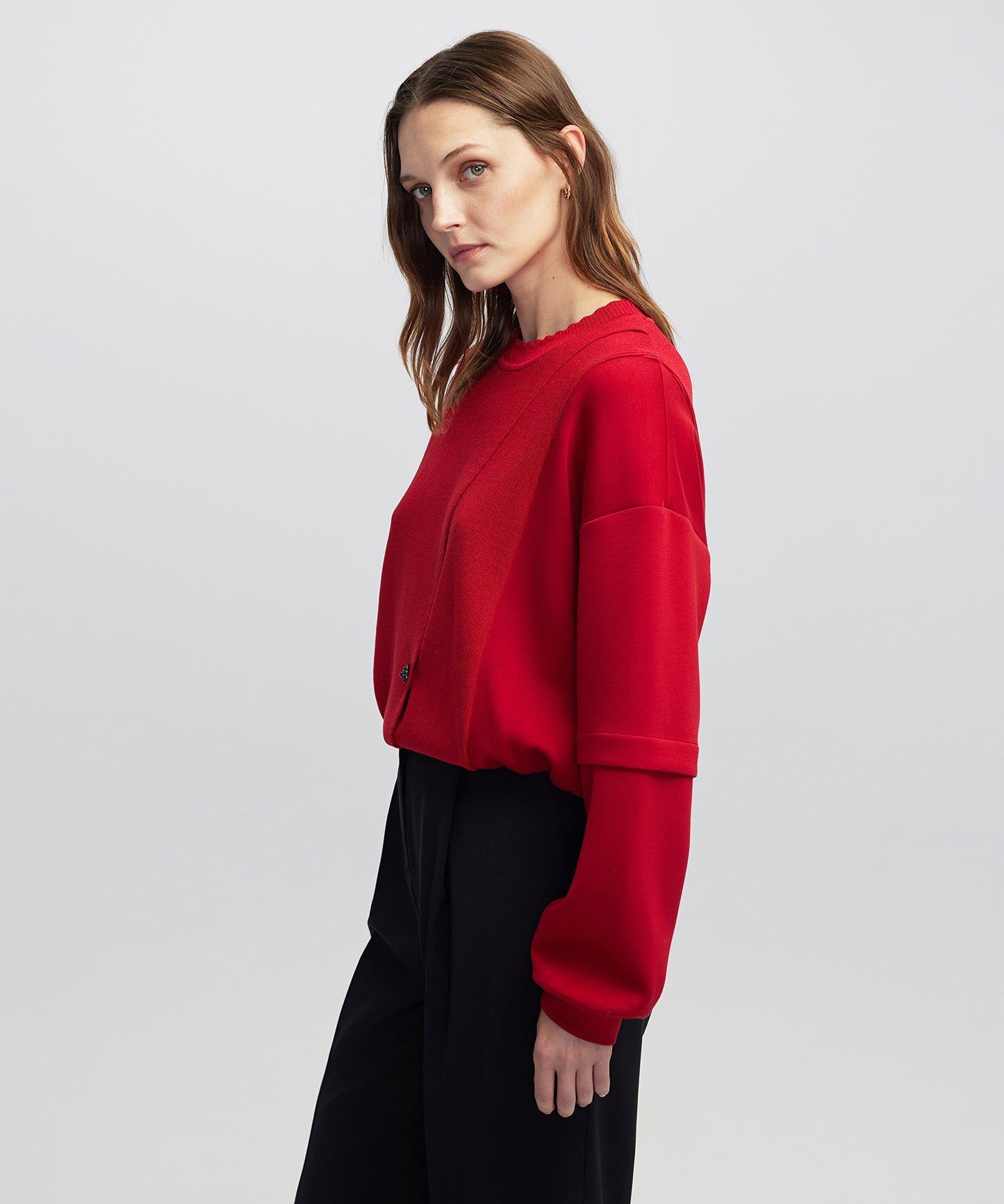 Düğme Aksesuarlı Sweatshirt