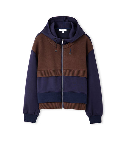 Triko Mix Kapüşonlu Sweatshirt