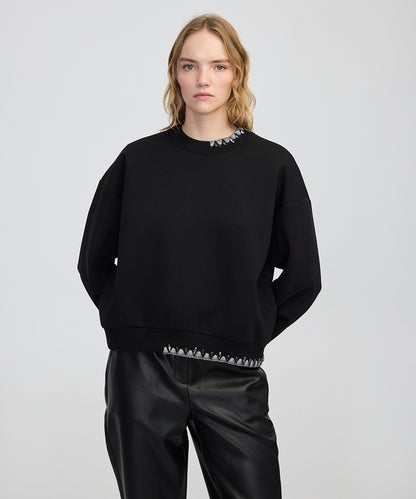 Işlemeli Sweatshirt