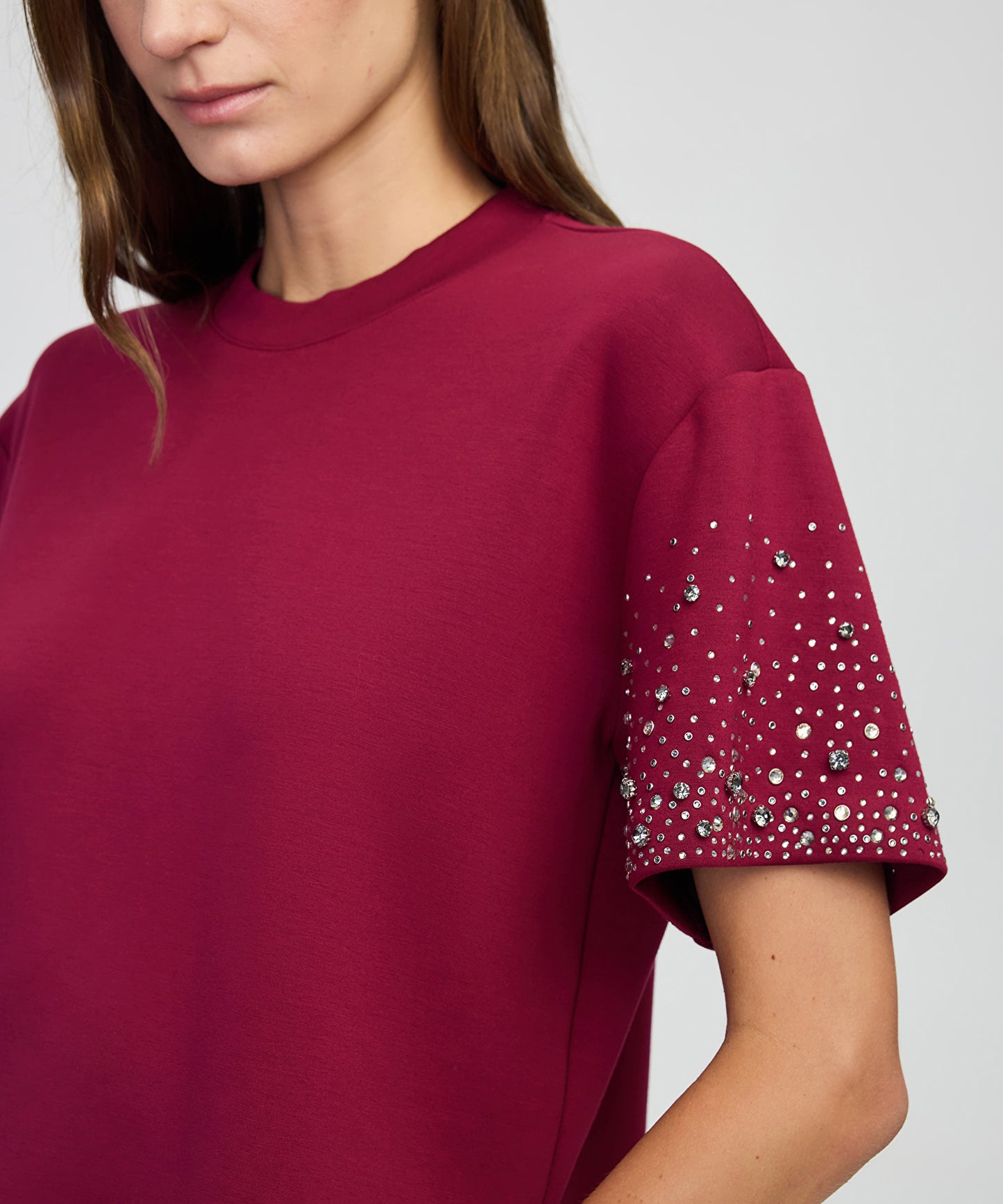 Trok Ve Hotfix Baskılı Sweatshirt