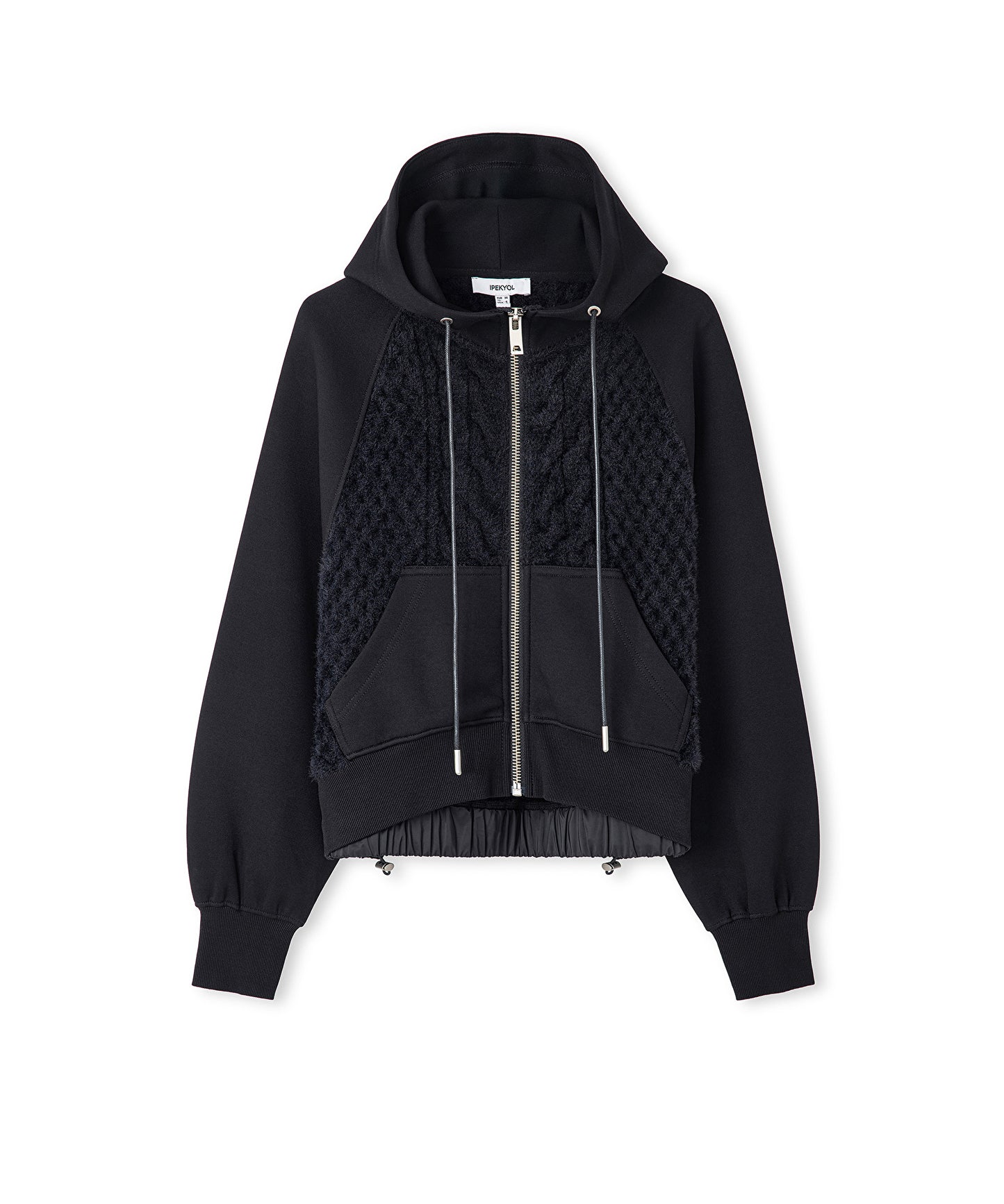 Kumaş Mix Ayarlanabilir Bel Sweatshirt