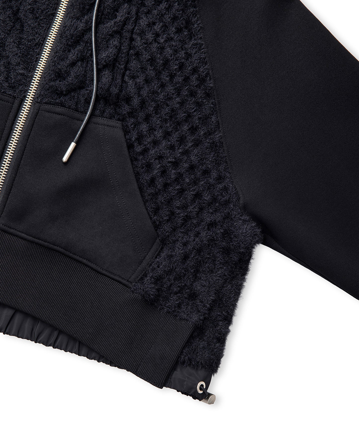 Kumaş Mix Ayarlanabilir Bel Sweatshirt