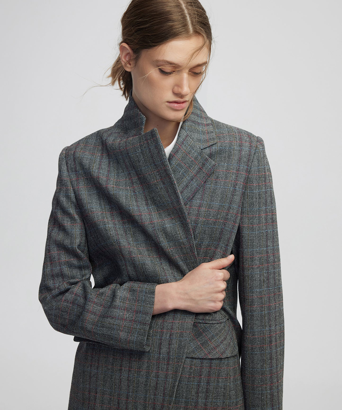 Ekose Desen Blazer