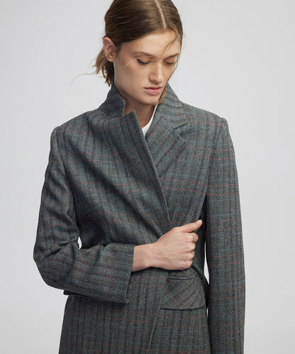 Ekose Desen Blazer
