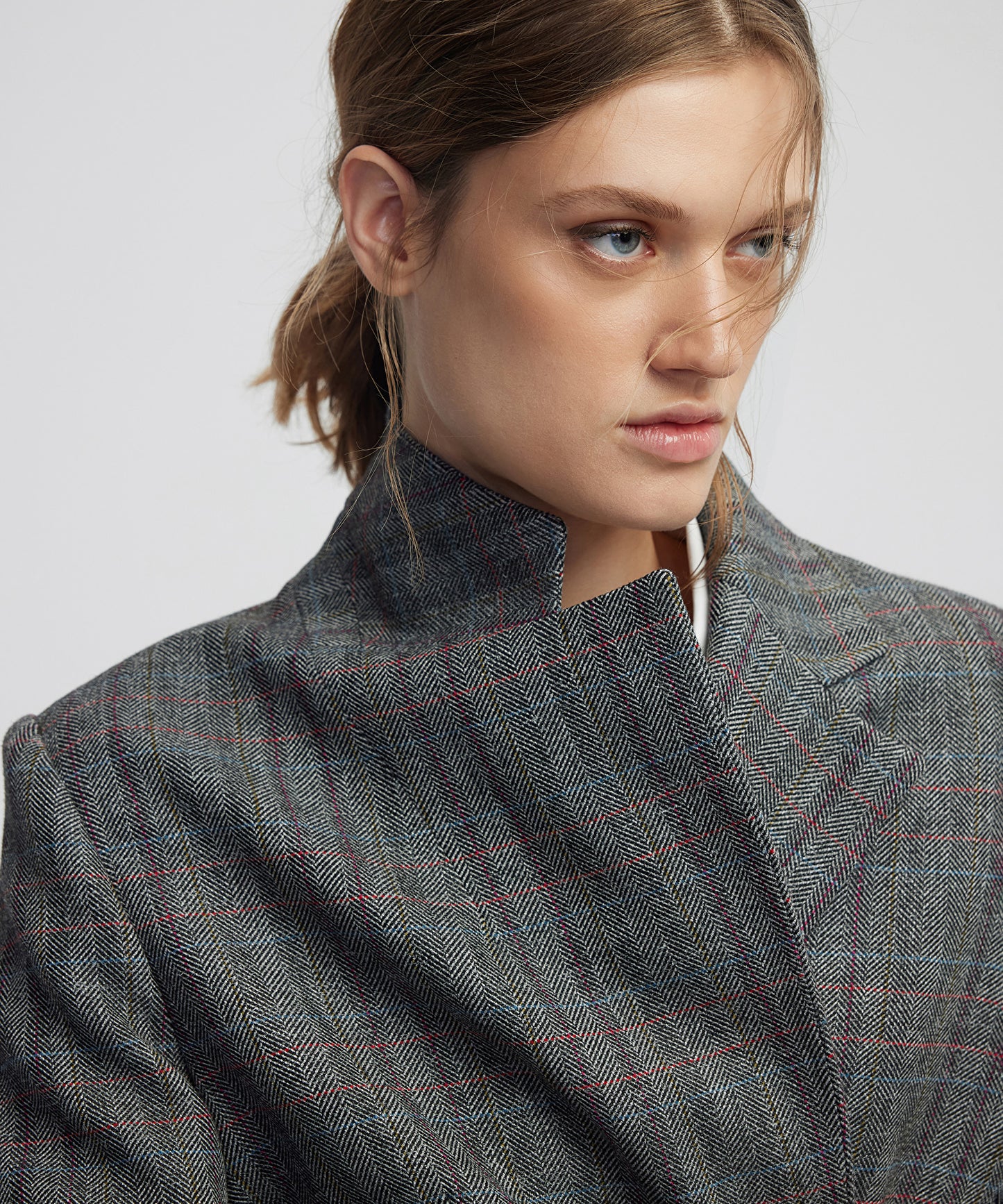 Ekose Desen Blazer