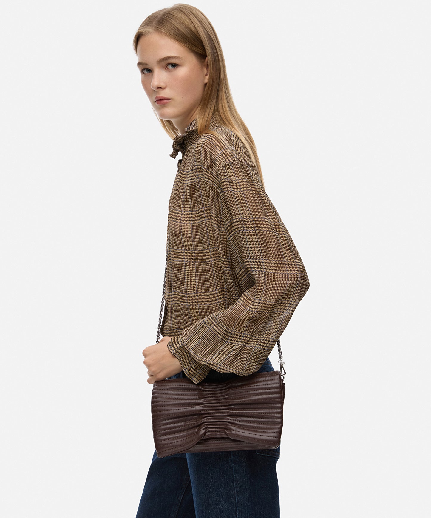 Dokulu Zincir Askılı Clutch