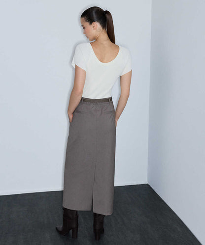 Kahverengi Kemerli Triko Mix Elbise Iw6260002113957 | Ipekyol