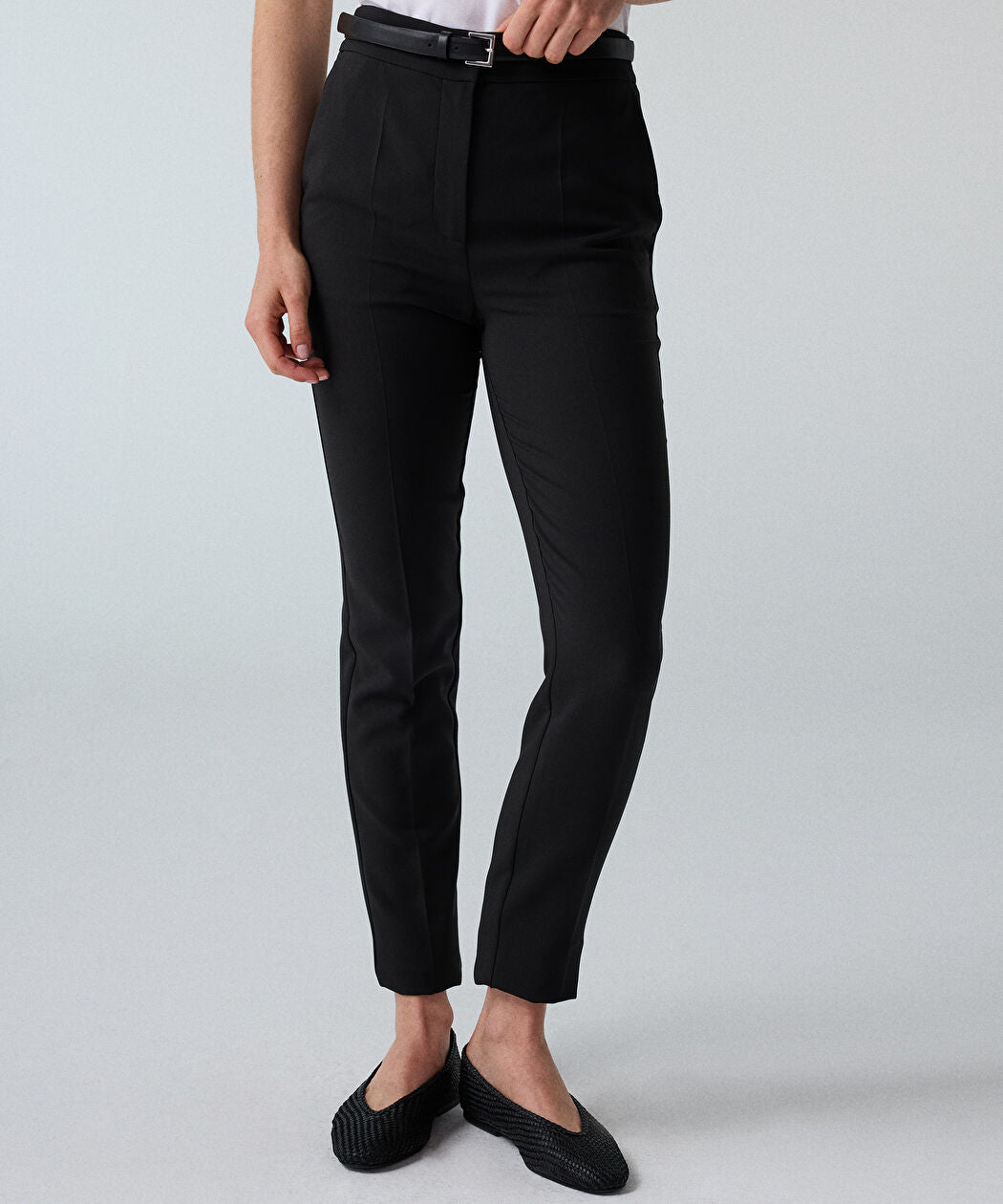 Siyah Elastik Bel Skinny Fit Pantolon Iw6260003153001 | Ipekyol