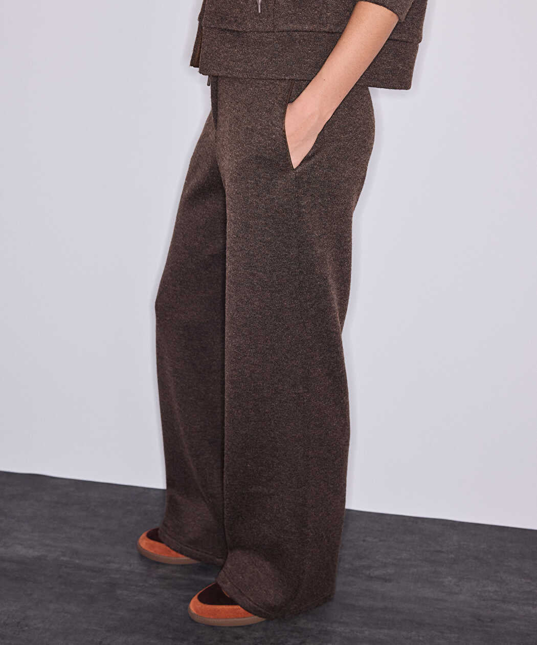 Kahverengi Kontrast Bel Pantolon Iw6260003221074 | Ipekyol