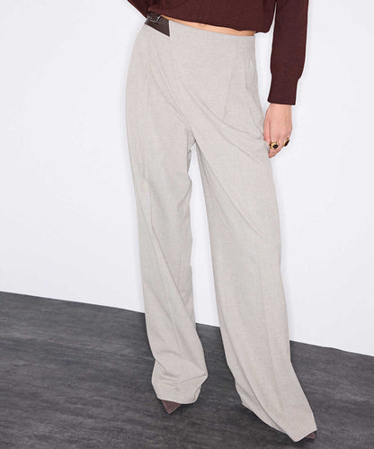 Bej Çift Kemerli Pantolon Iw6260003294090 | Ipekyol