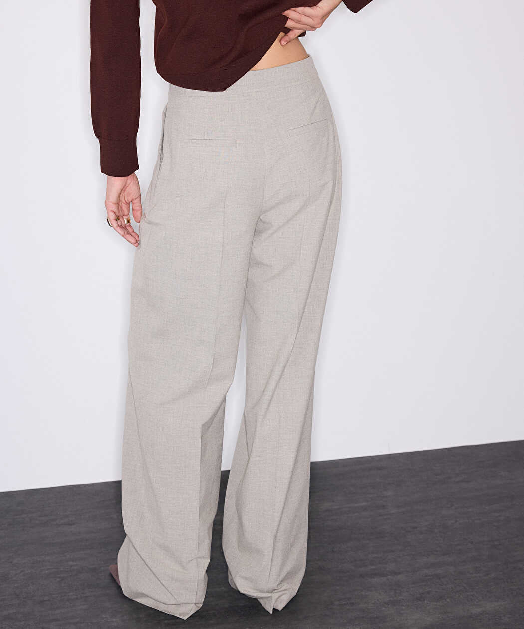 Bej Çift Kemerli Pantolon Iw6260003294090 | Ipekyol