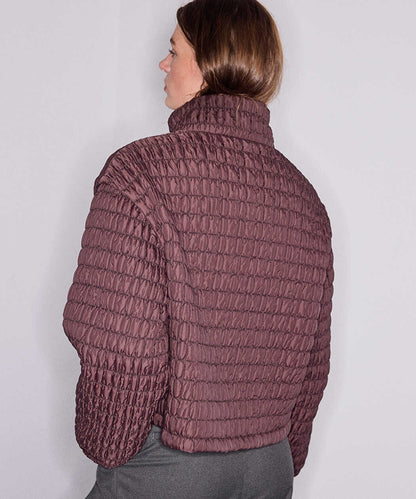 Kahverengi Kapitone Şişme Mont Iw6260012408006 | Ipekyol