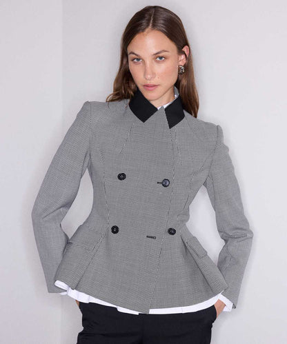 Siyah Yün Içerikli Kazayağı Desen Blazer Iw6260106131001 | Ipekyol