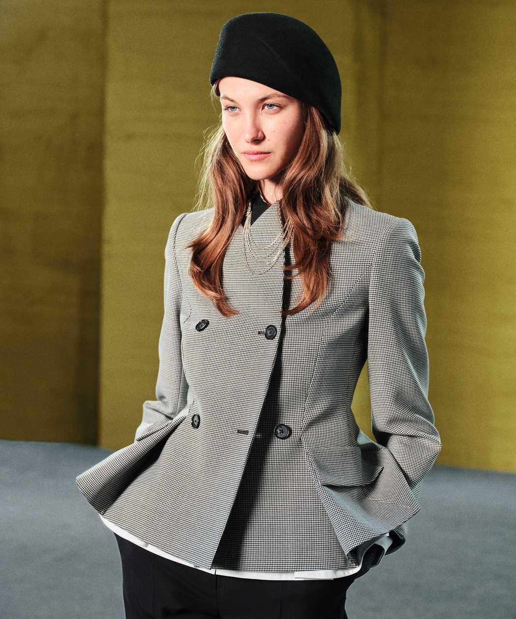 Siyah Yün Içerikli Kazayağı Desen Blazer Iw6260106131001 | Ipekyol