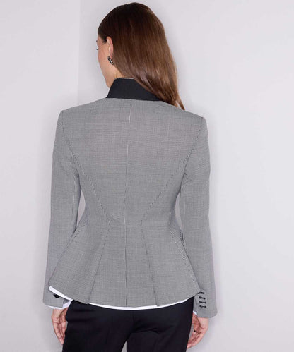 Siyah Yün Içerikli Kazayağı Desen Blazer Iw6260106131001 | Ipekyol