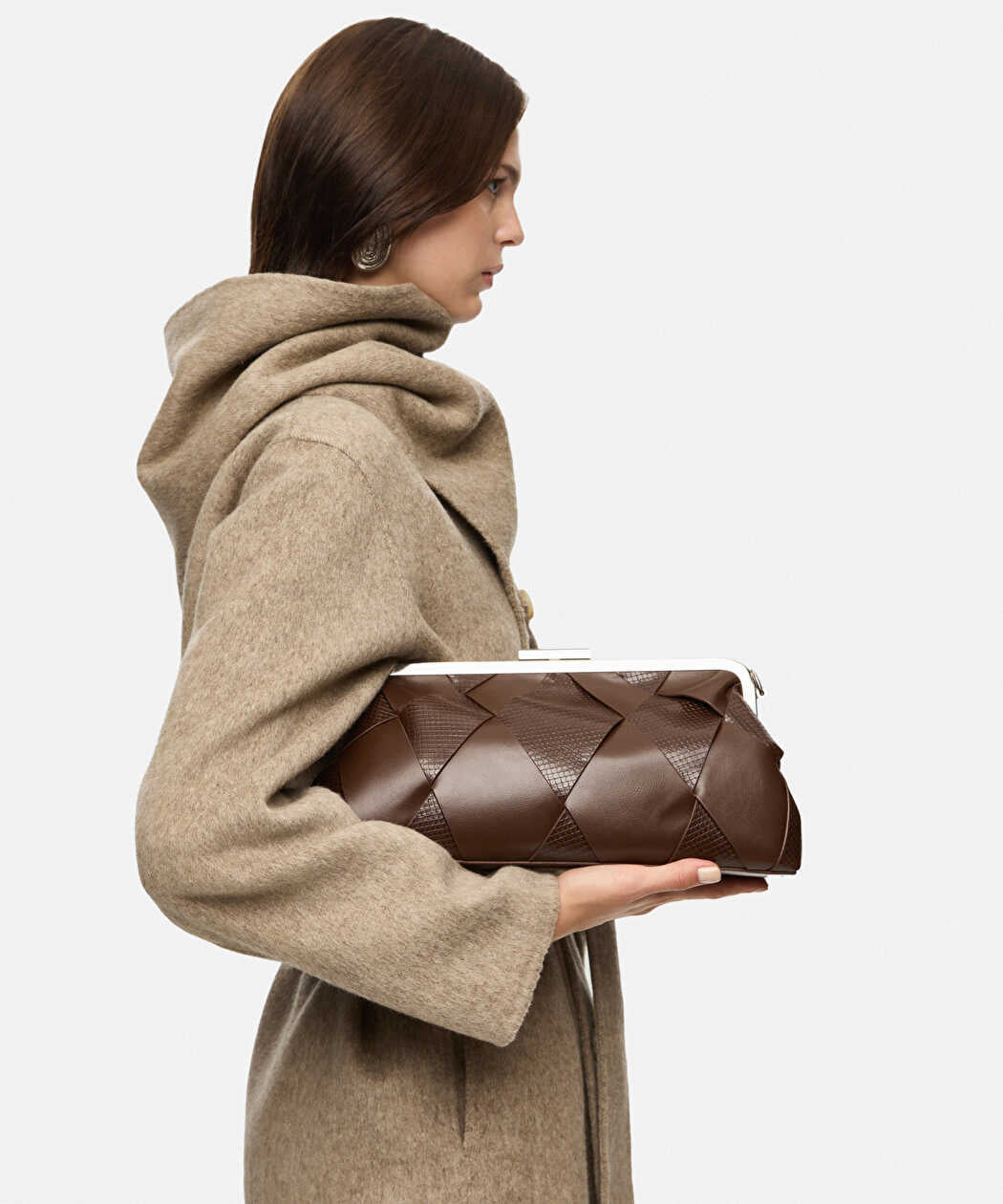Kahverengi Knotwise Clutch Iw6260121006006 | Ipekyol