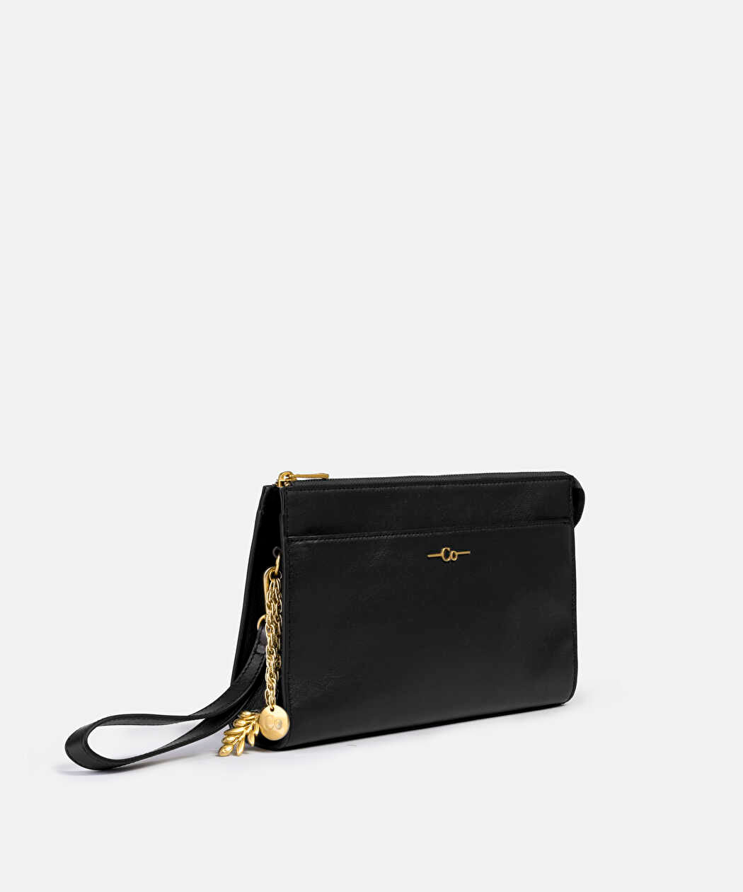 Siyah %100 Deri Olive Tree Clutch Iw6260121007001 | Ipekyol