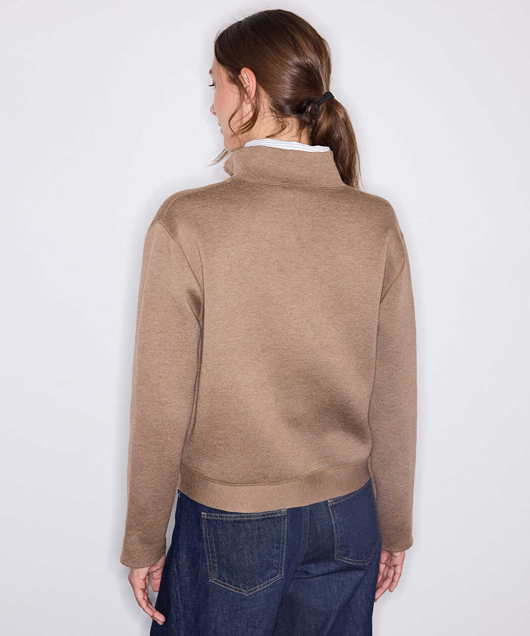 Bej Monogram Astarlı Bomber Hırka Iw6260150132090 | Ipekyol