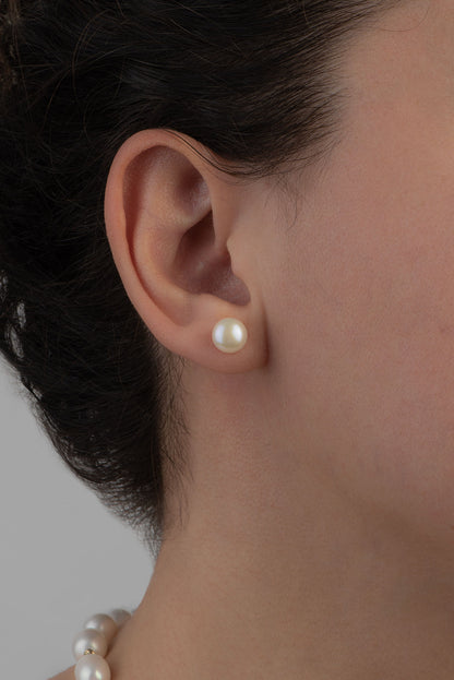 Doğal Inci 14 Ayar Altın Küpe M00253063699