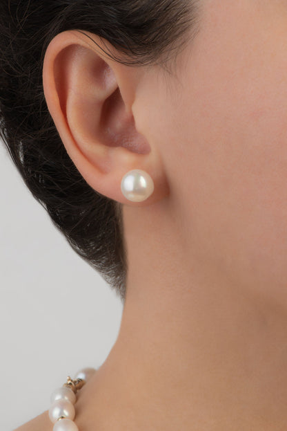 Doğal Inci 14 Ayar Altın Küpe M00254063699