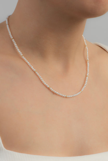 Doğal Inci 14 Ayar Altın Kolye M00315083643